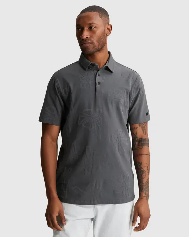 Cast Iron Polo shirt with allover jacquard pattern CPSS2605897-9117