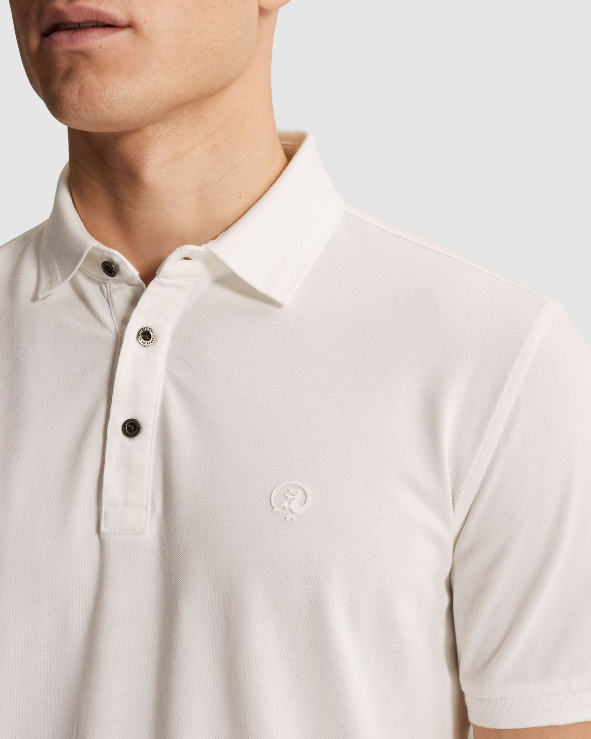 Cast Iron | Polo van katoen met stretch CPSS2602850-7002