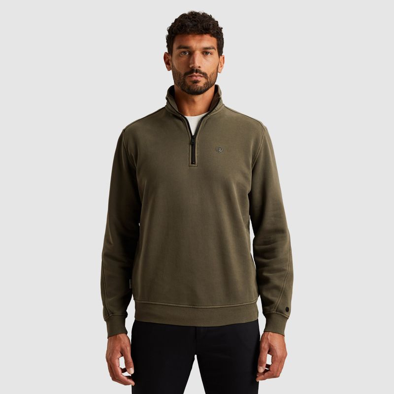 Cast Iron | Sweatshirt met halve rits CSW2510446-6513