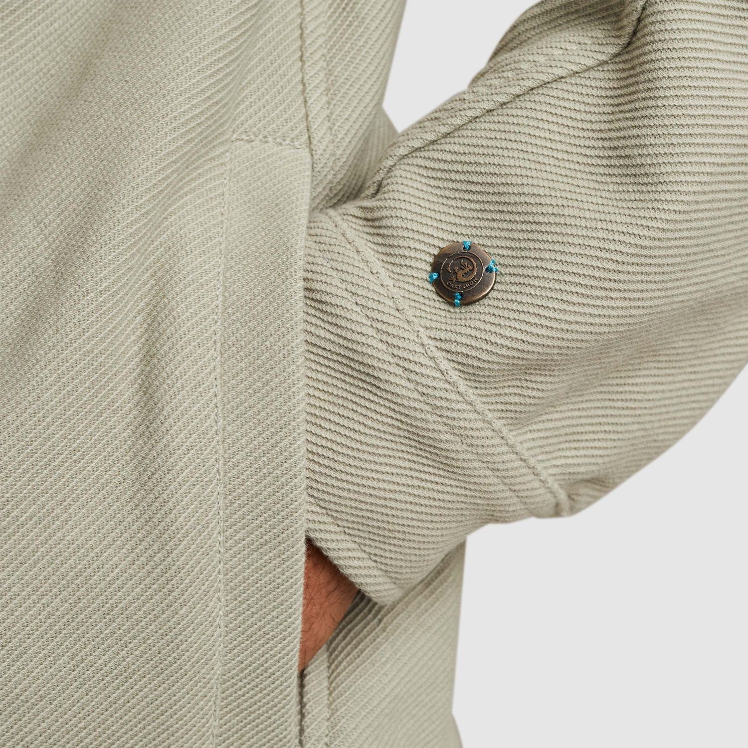 Cast Iron | Trucker jacket van sweatstof CSW2502404-6159