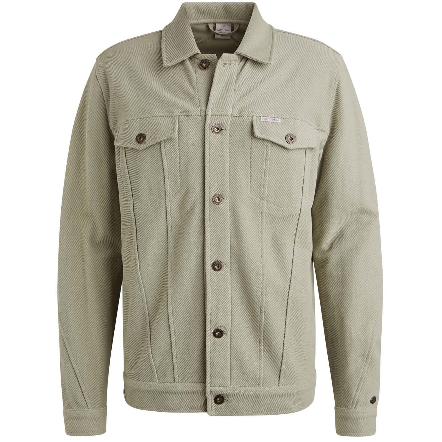 Cast Iron | Trucker jacket van sweatstof CSW2502404-6159