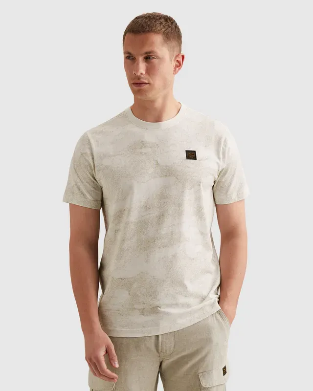 PME Legend T-shirt van soepele jersey met allover print