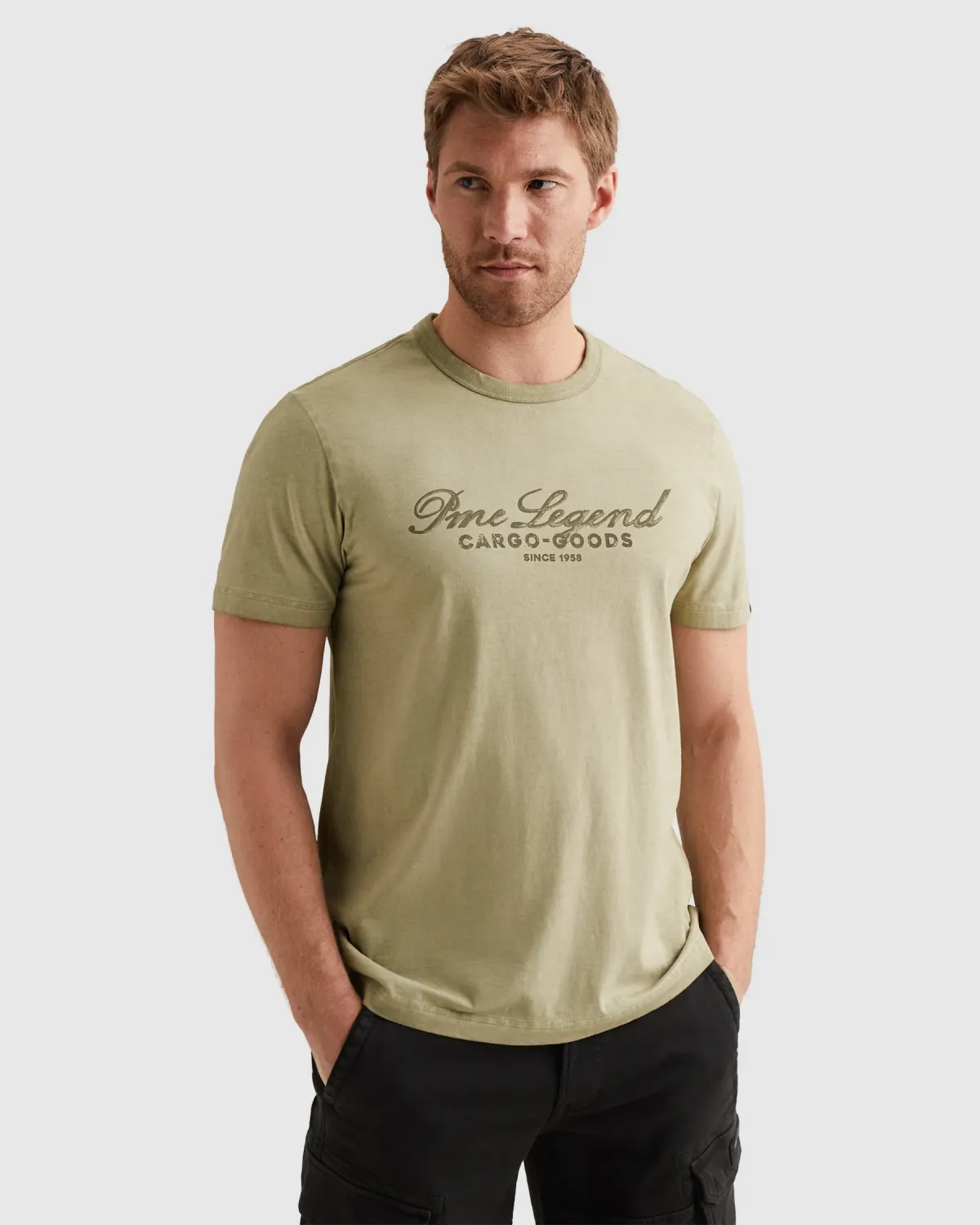 PME Legend T-shirt van jersey met stoer artwork op de borst