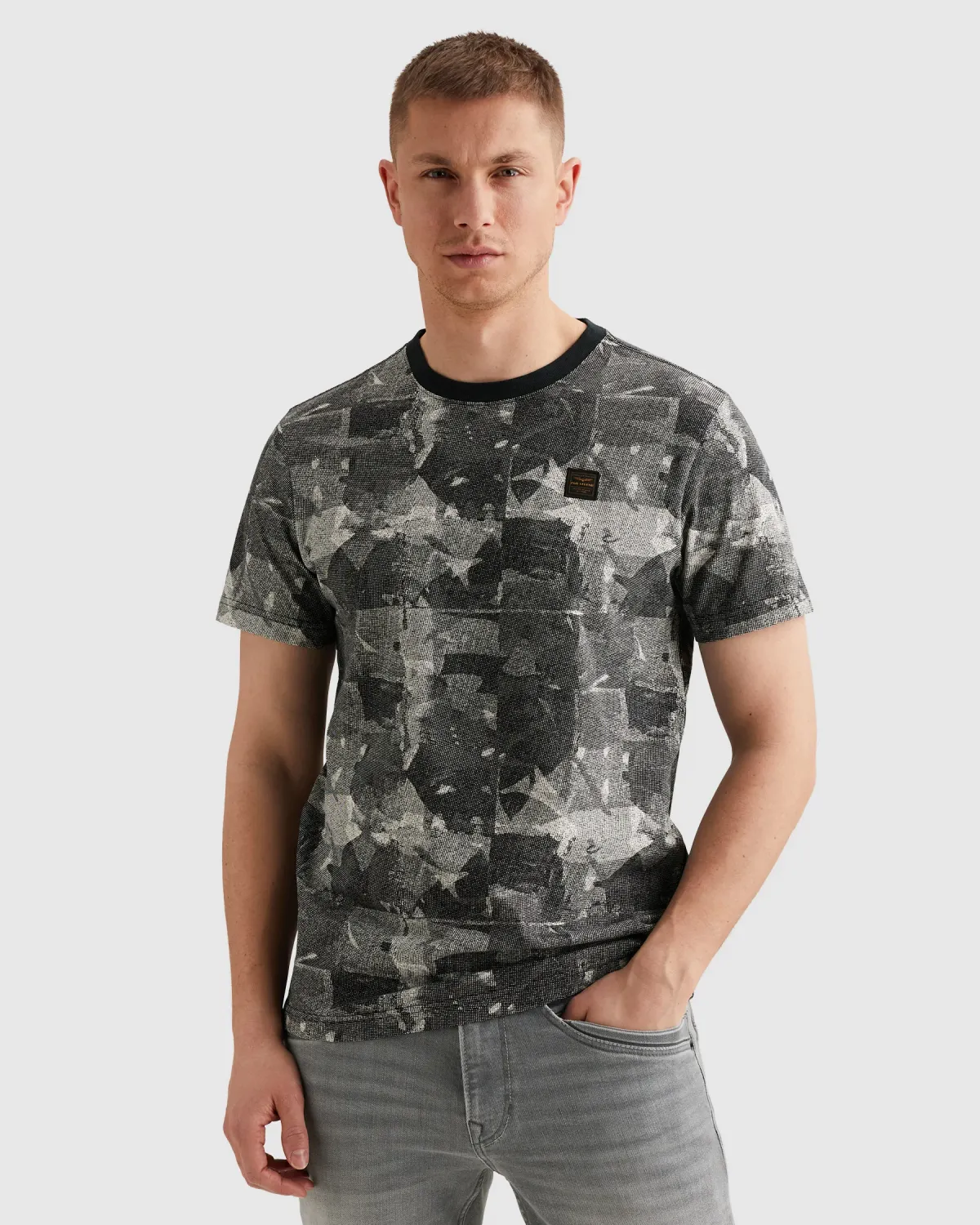 PME Legend T-shirt van jersey met allover print