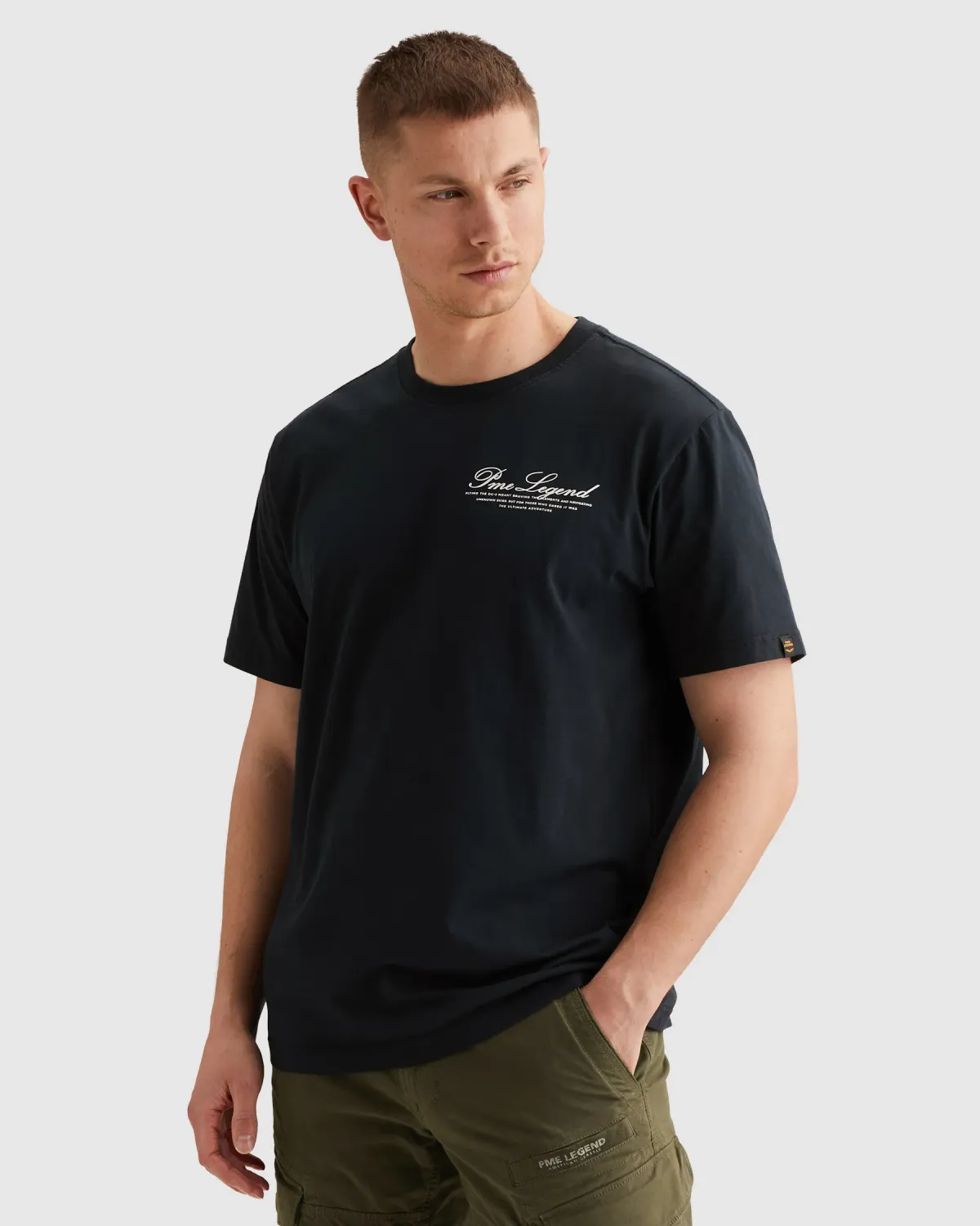 PME Legend T-shirt met groot artwork op de rug