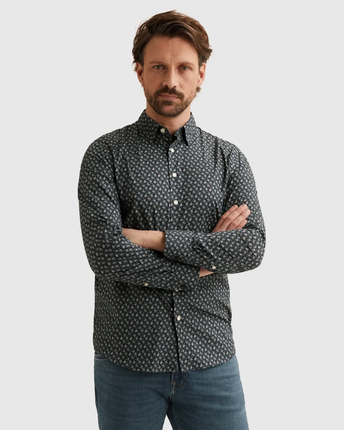 Vanguard Overhemd van poplin met stretch VSI2602204-5073