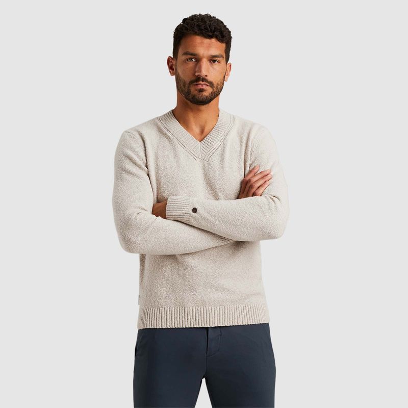 Cast Iron | Trui van katoenen bouclé CKW2409325-7014