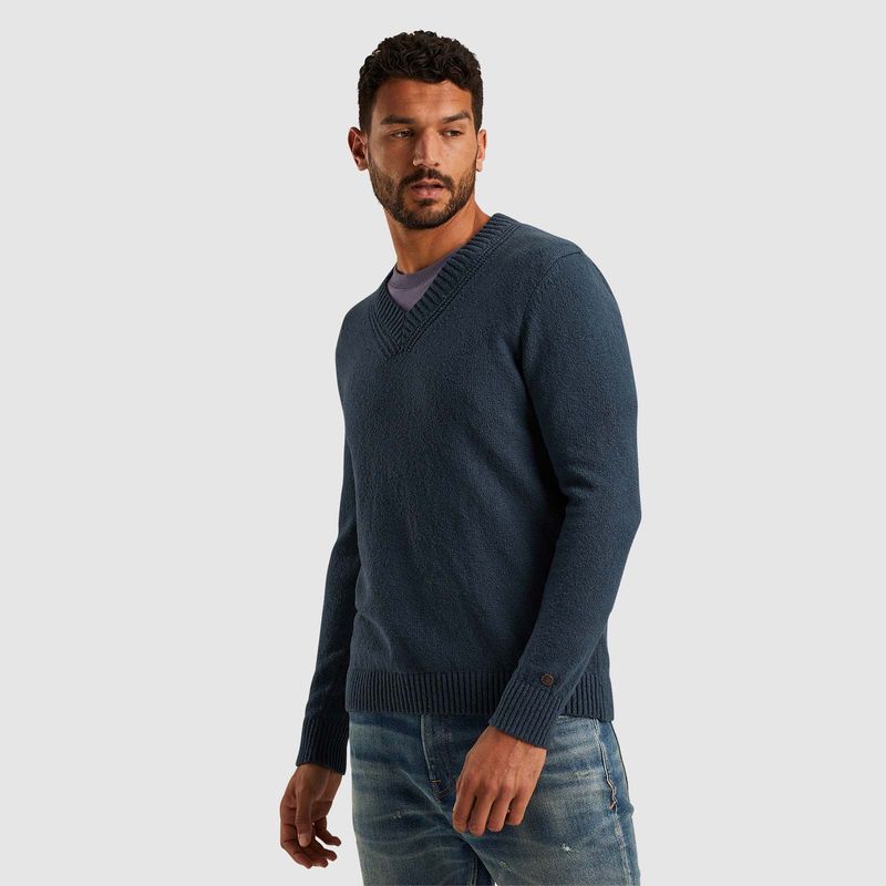 Cast Iron | Trui van katoenen bouclé CKW2408307-5442