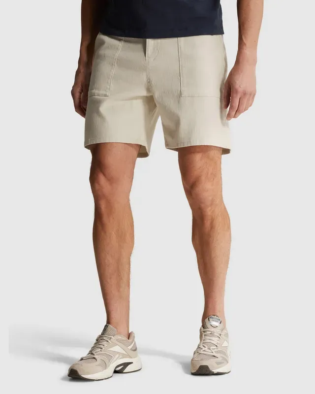Cast Iron Relaxed fit shorts with patch pockets CSH2604610-7014