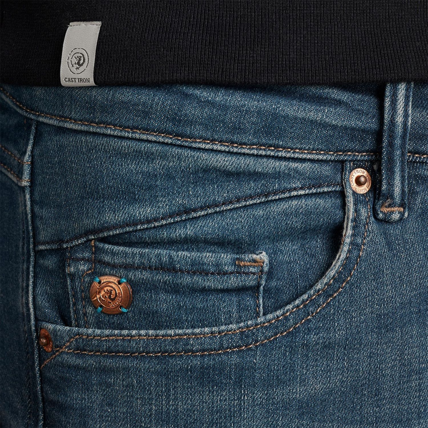 Cast Iron Shiftback tapered fit jeans