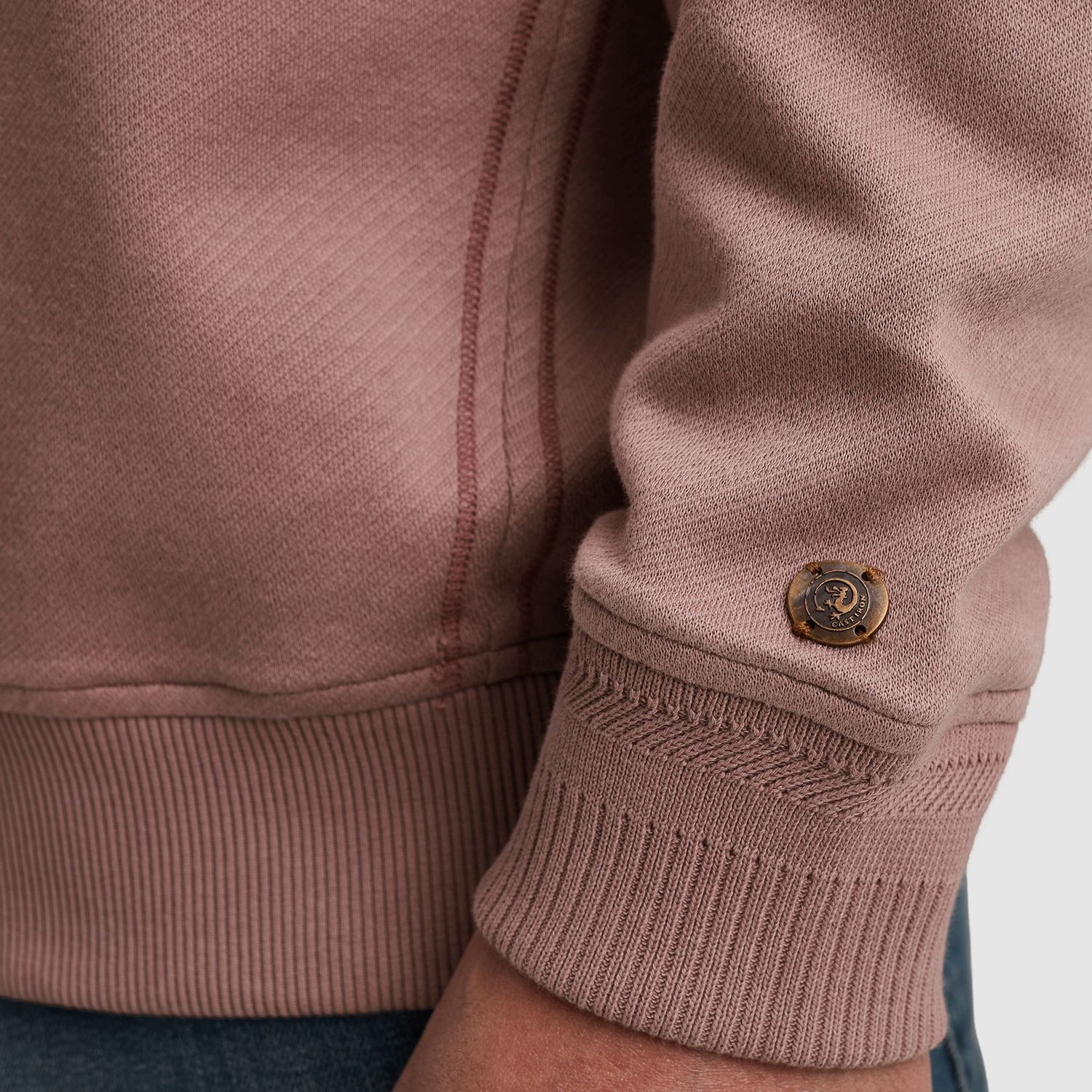 Cast Iron | Sweatshirt met twillstructuur CSW2509441-4318