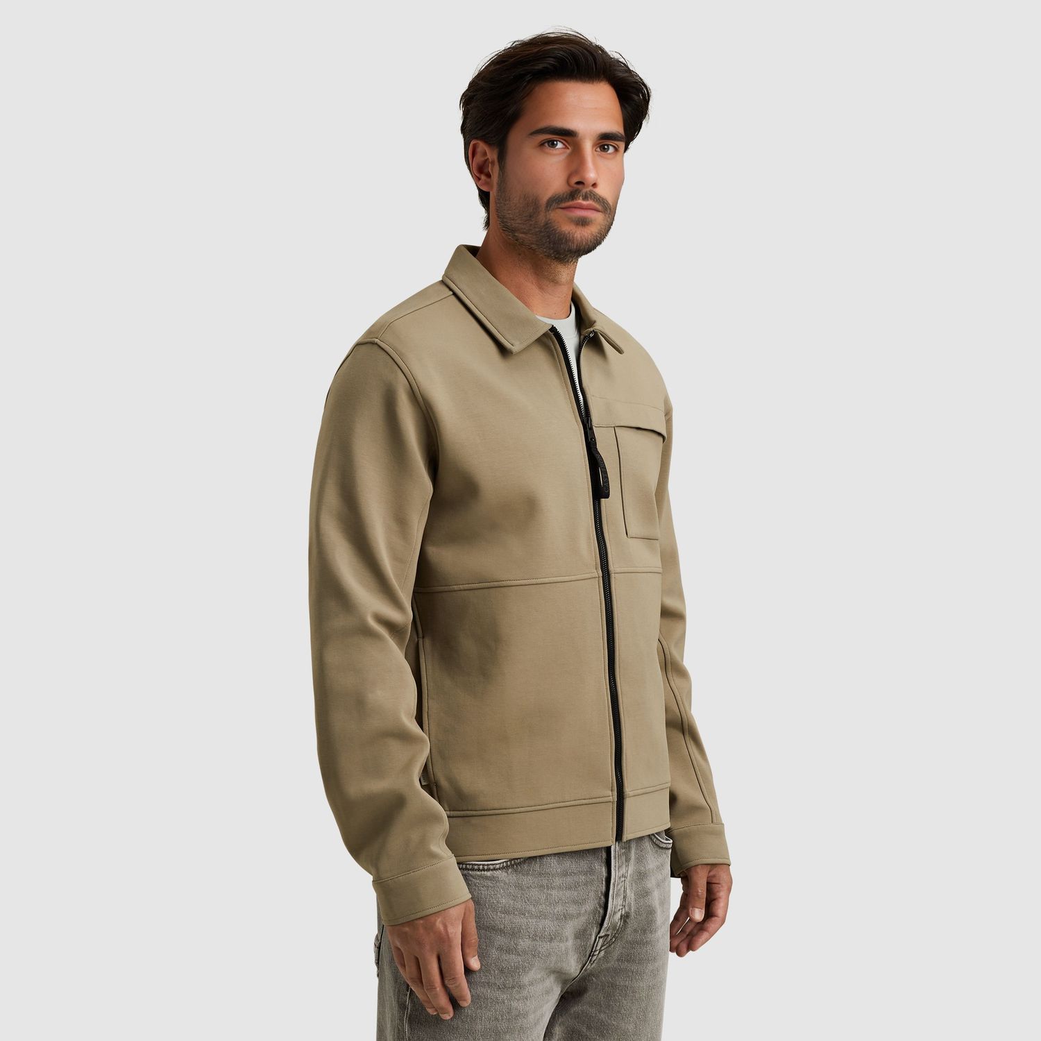 Cast Iron | Shirt jacket met ritssluiting CSW2508432-8025