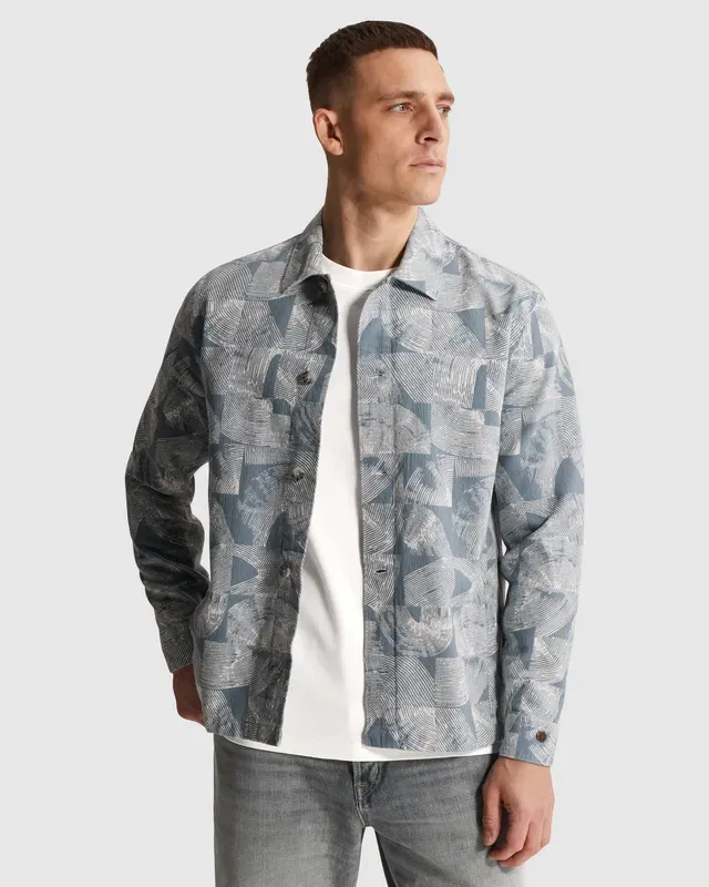Cast Iron Shirt jacket met jacquardpatroon CSI2604254-9039