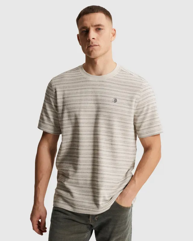 Cast Iron T-shirt with stripe texture CTSS2604581-7014