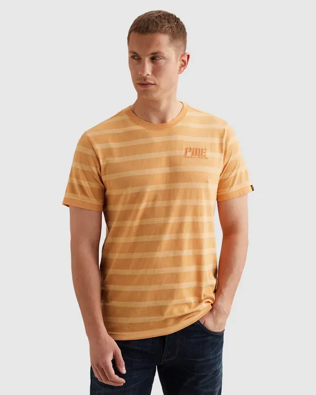 PME Legend T-shirt met tonaal streeppatroon