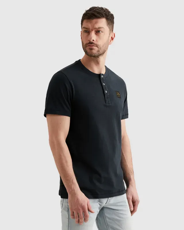 PME Legend Henley T-shirt met badge