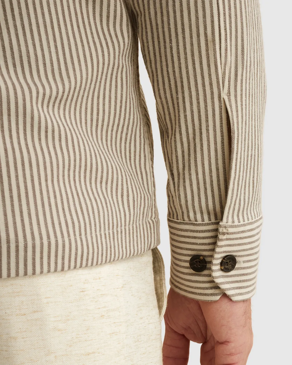 Vanguard Shirt jacket met streeppatroon en borstzakken