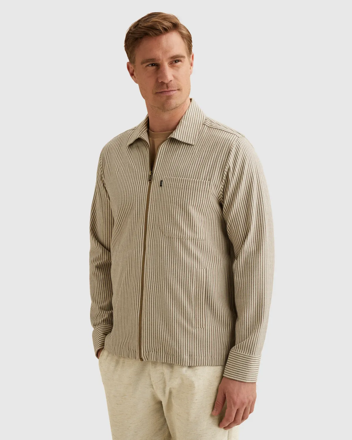 Vanguard Shirt jacket met streeppatroon en borstzakken