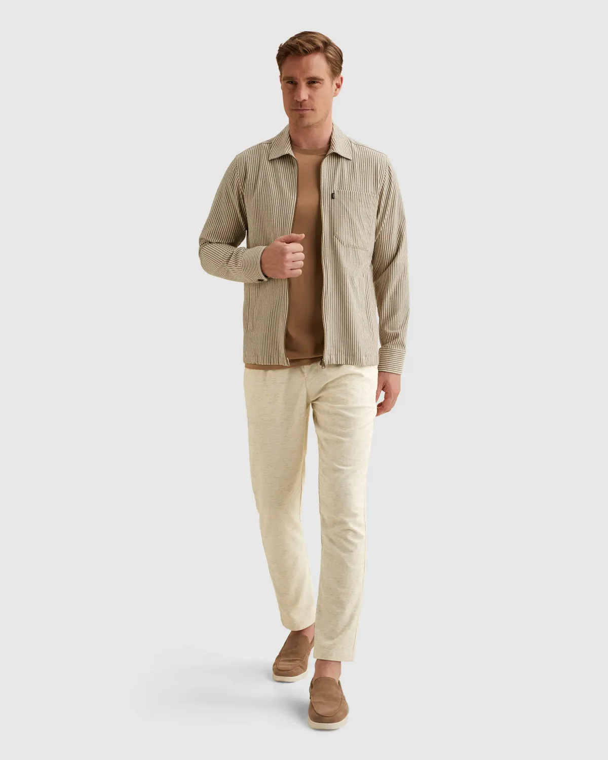 Vanguard Shirt jacket met streeppatroon en borstzakken