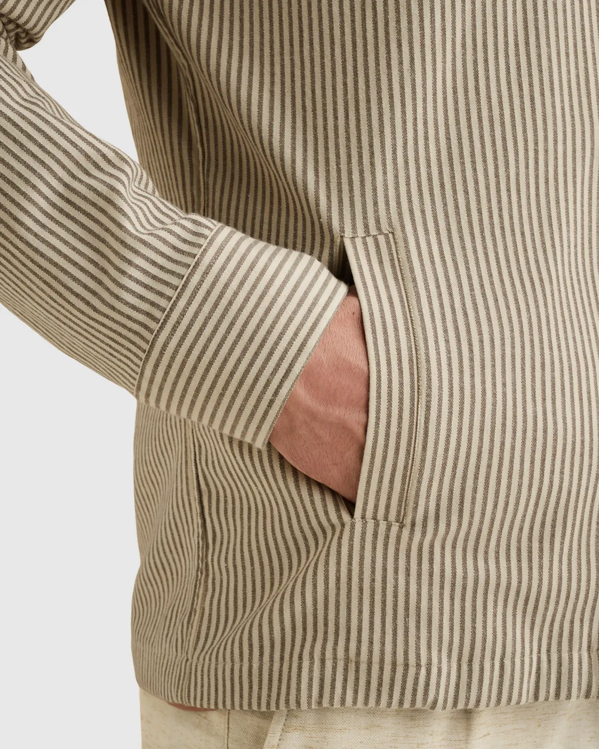 Vanguard Shirt jacket met streeppatroon en borstzakken