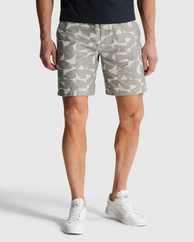 Cast Iron Relaxed fit shorts with allover textuur CSH2604615-9117
