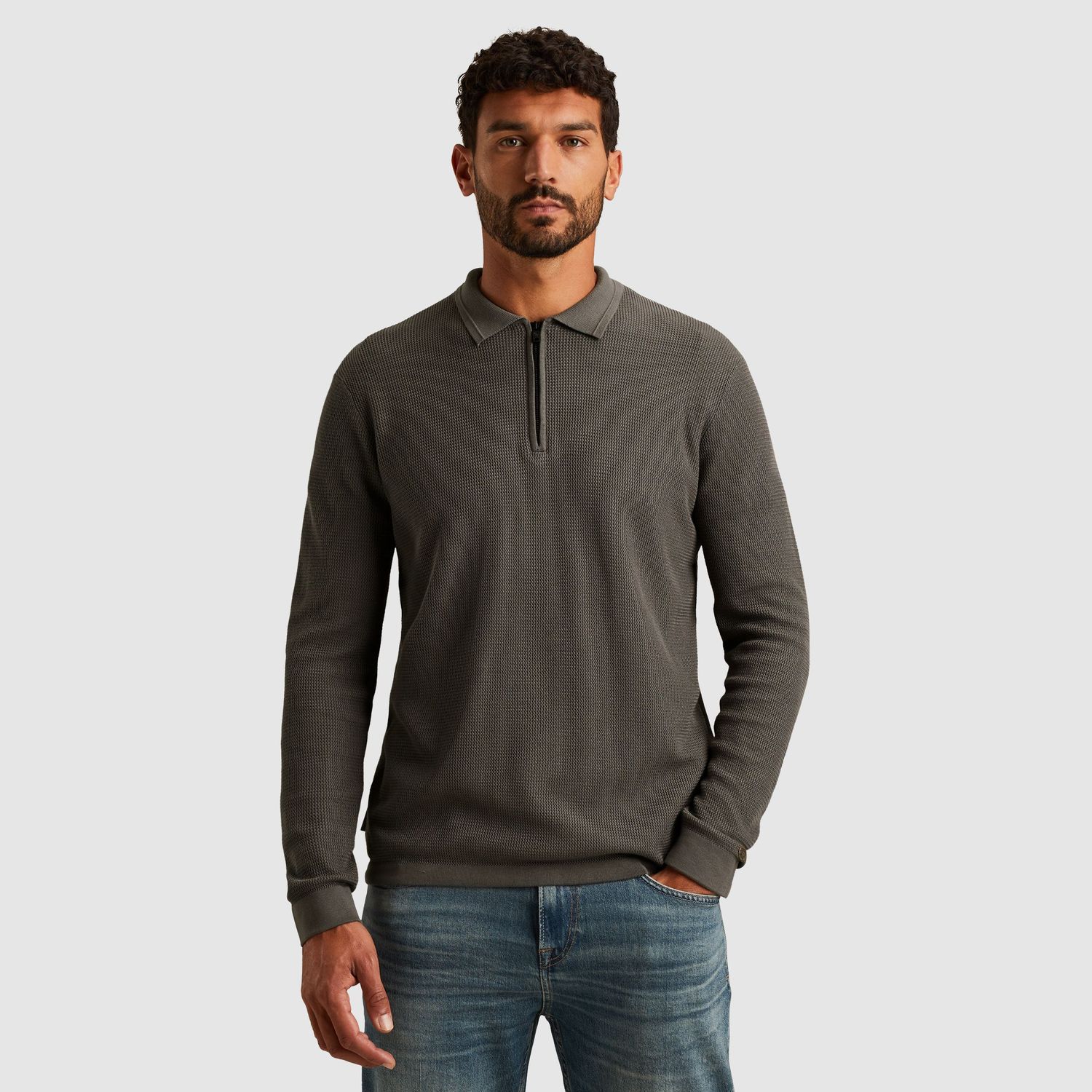 Cast Iron | Polo met lange mouwen CPS2509822-9133