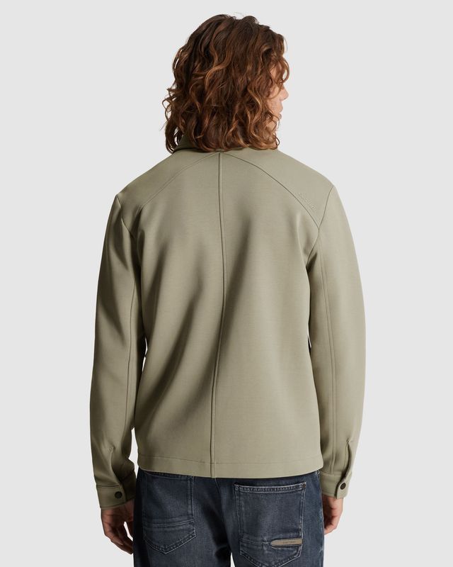 Cast Iron | Sweat jacket met ritssluiting en platte kraag CSW2602411-6478