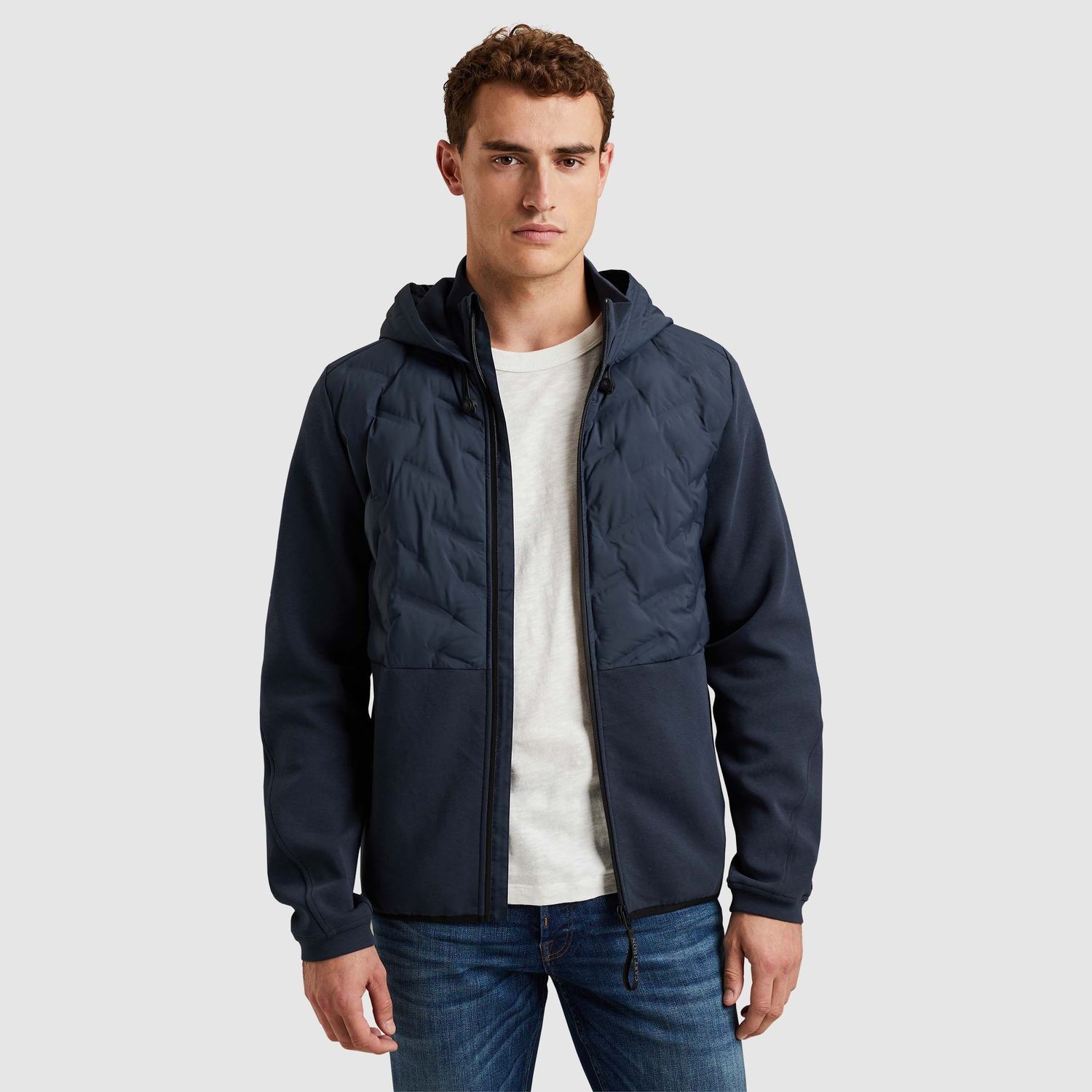 Cast Iron | Hybrid jacket met capuchon CSW2502412-5442