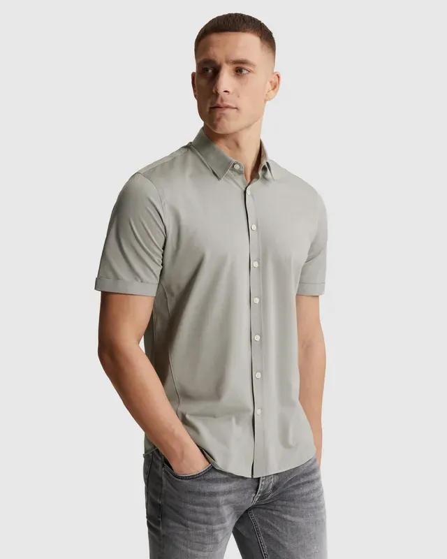 Cast Iron Shirt with short sleeves in lightweight jersey CSIS2604262-9039