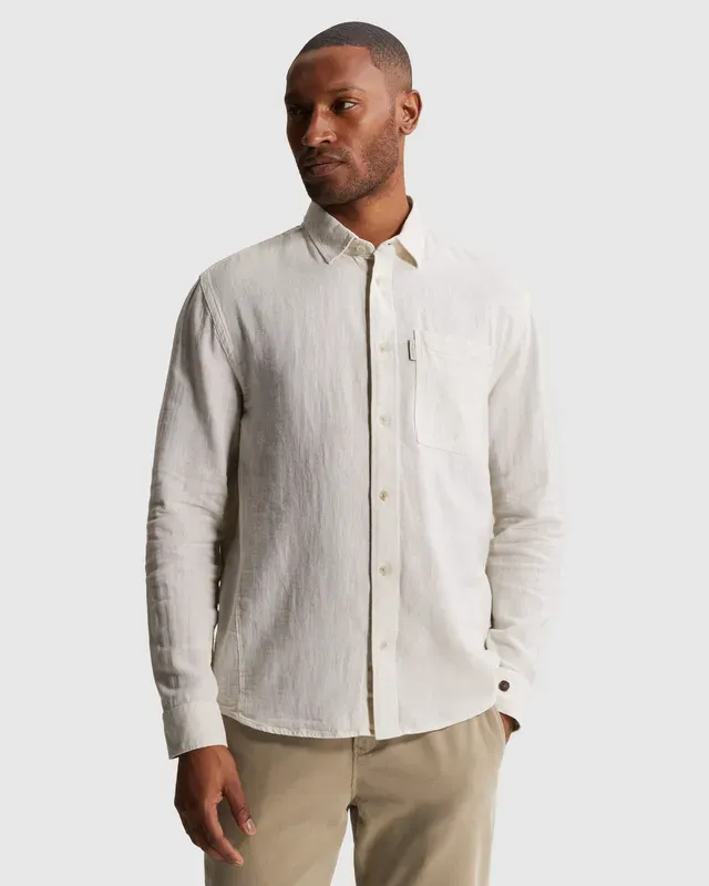 Cast Iron Long sleeve shirt Cotton linen yar Silver Birch CSI2604250