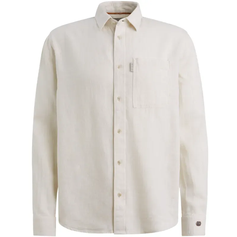 Cast Iron Long sleeve shirt Cotton linen yar Silver Birch CSI2604250