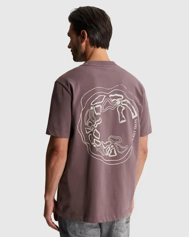 Cast Iron T-shirt in jersey with back artwork CTSS2605587-4321