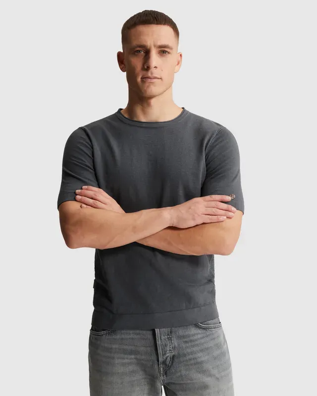 Cast Iron T-shirt van slubkatoen CTSS2604592-9117
