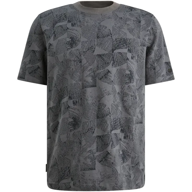 Cast Iron T-shirt in piqué with jacquard pattern CTSS2604589-9117
