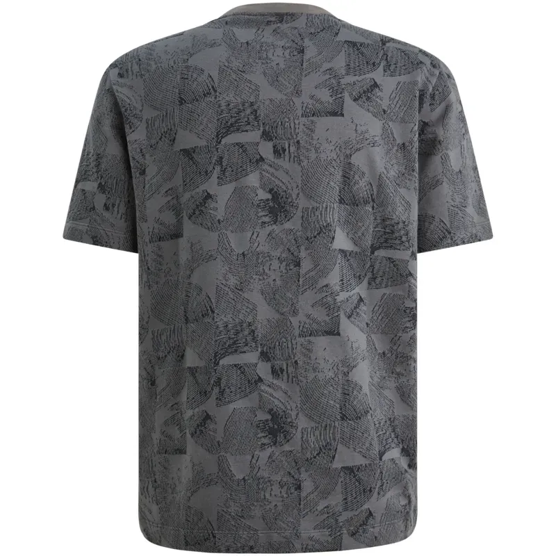 Cast Iron T-shirt in piqué with jacquard pattern CTSS2604589-9117