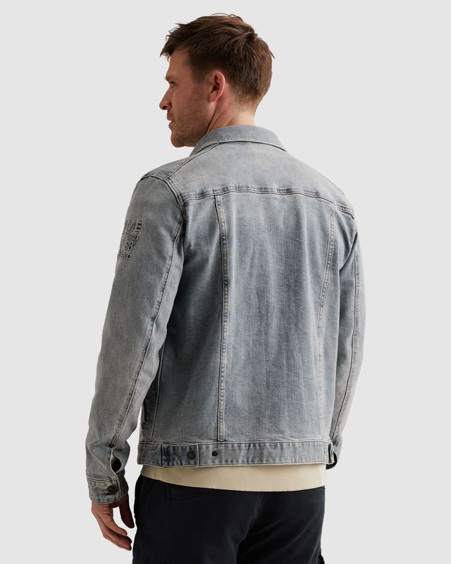 PME Legend Denim jacket met badges