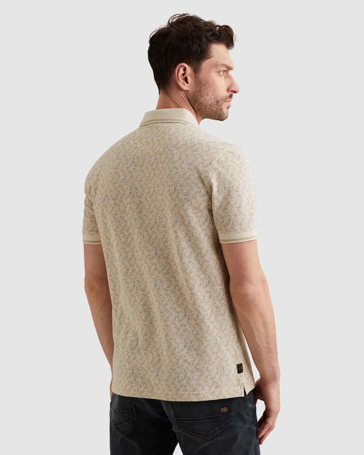 PME Legend | Polo met allover print en ribkraag PPSS2602852-7013