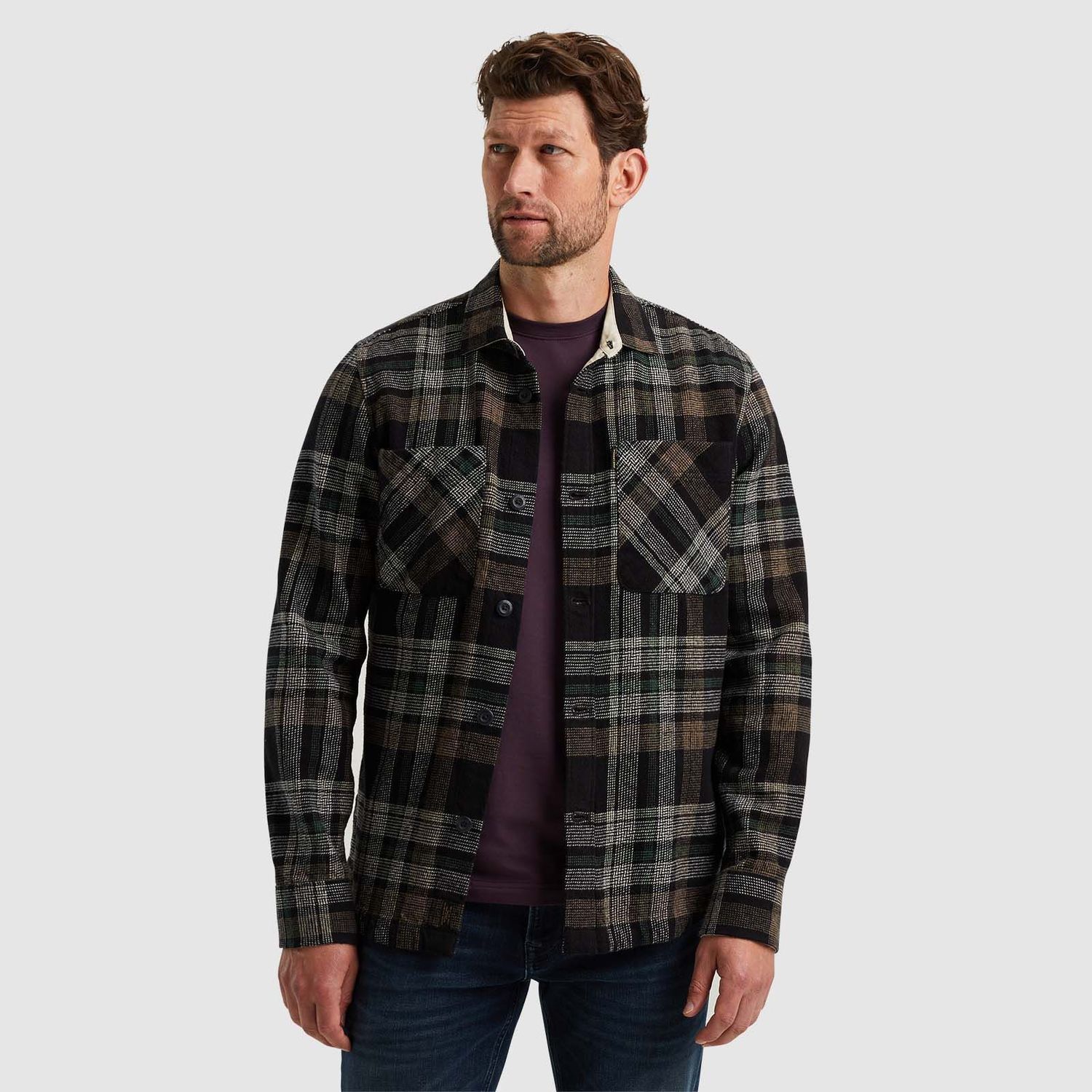 PME Legend | Overhemd met ruitpatroon PSI2409236-9139