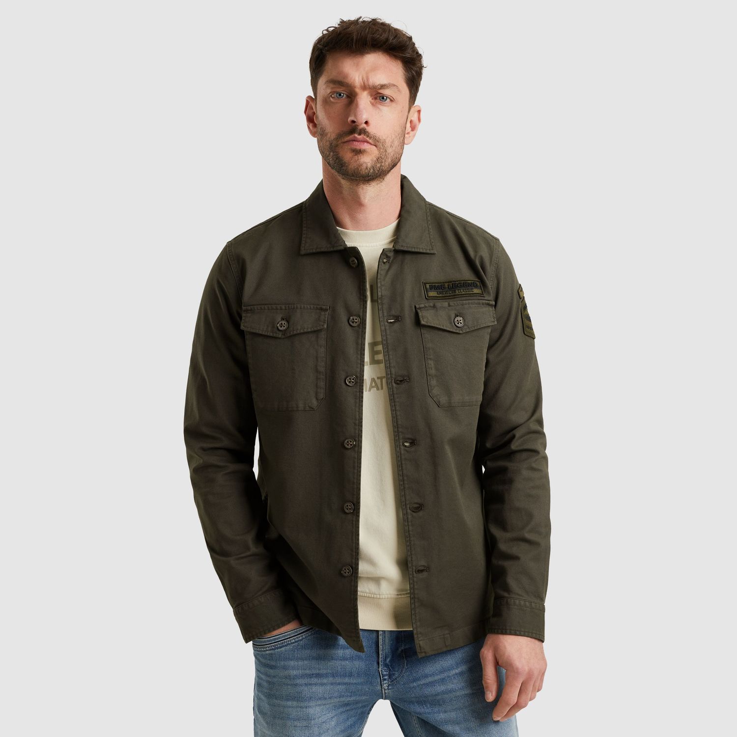 PME Legend | Shirt jacket met knoopsluiting PSI2508252-8039
