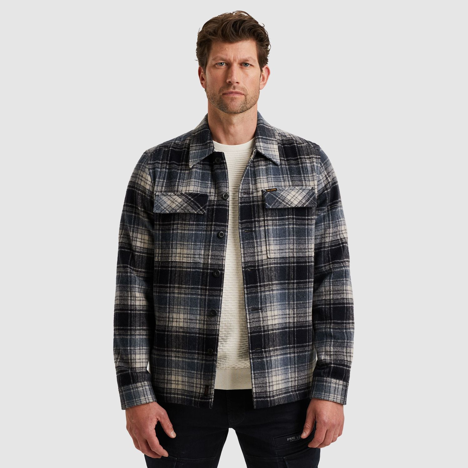 PME Legend | Shirt jacket met ruitpatroon PSI2511260-5282