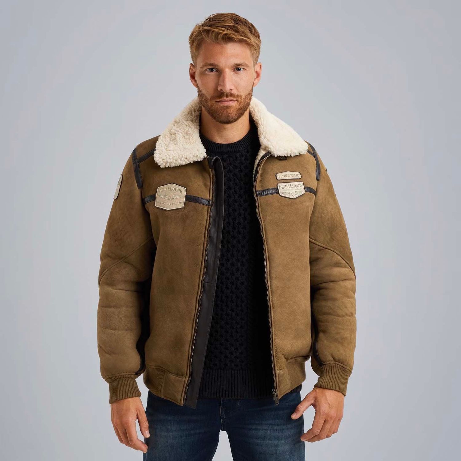 PME Legend | Stinmen leren jas PLJ2409713-8225