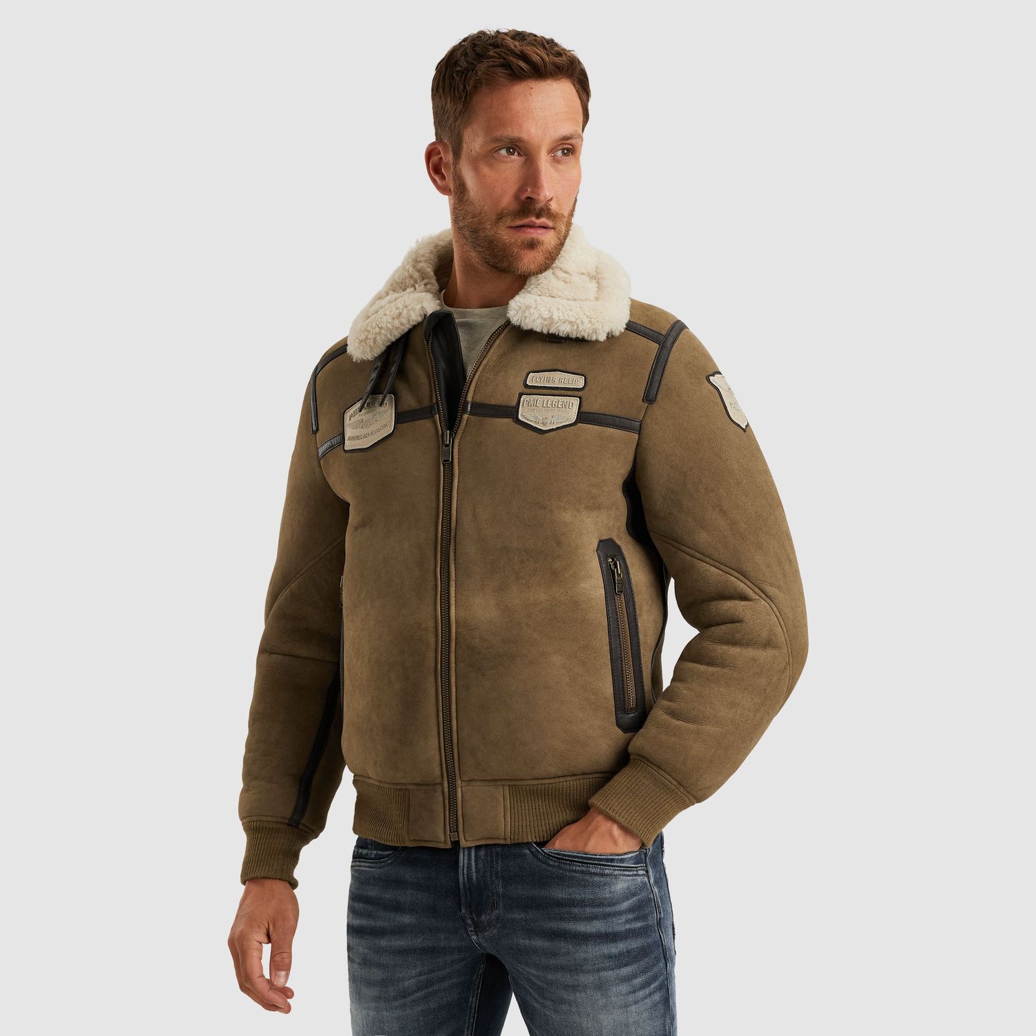 PME Legend | Stinmen leren jas PLJ2509705-8225