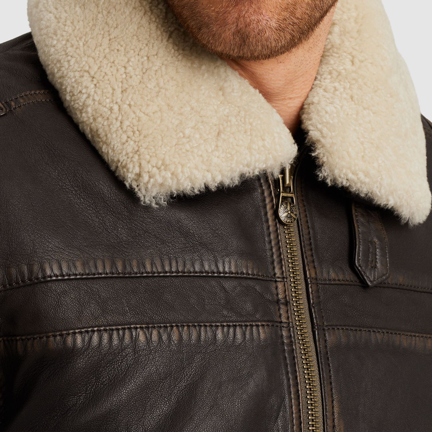 PME Legend | Snowprop leren jas PLJ2509703-9127