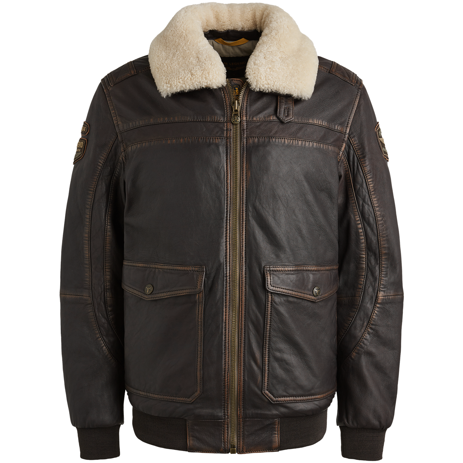 PME Legend | Snowprop leren jas PLJ2509703-9127