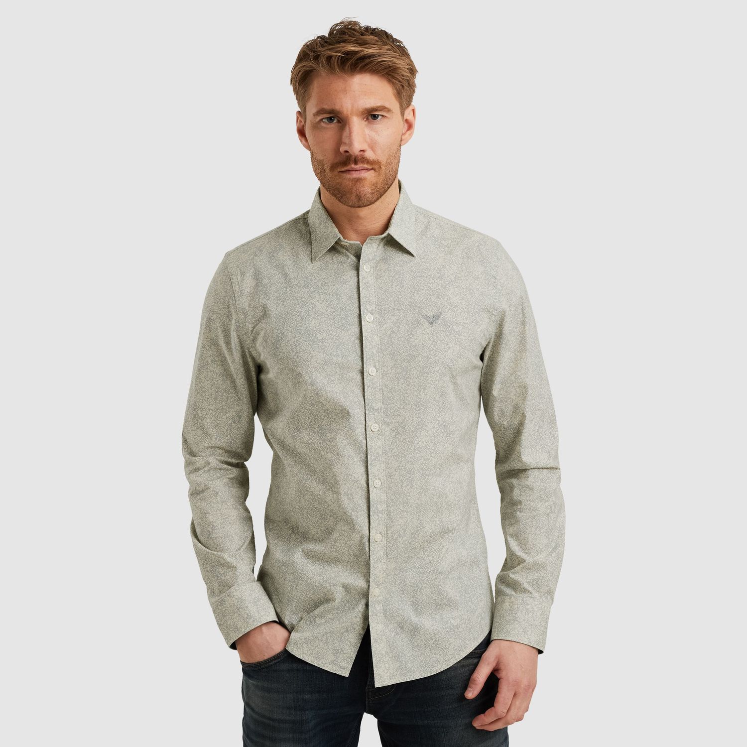 PME Legend | Overhemd met allover print PSI2508211-7011