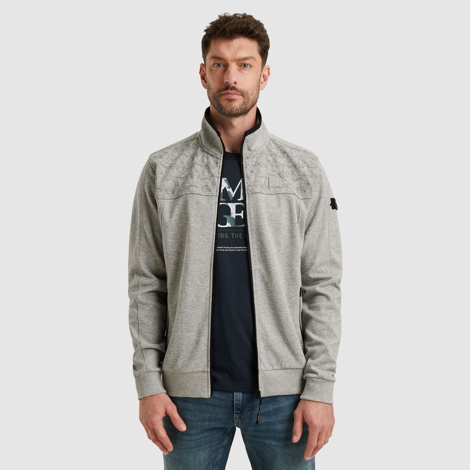 PME Legend | Sweat jacket met ritssluiting PSW2511475-921