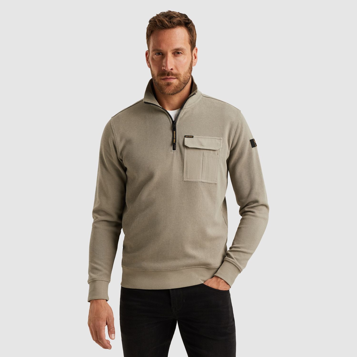 PME Legend | Trui met halve rits PSW2509457-8011