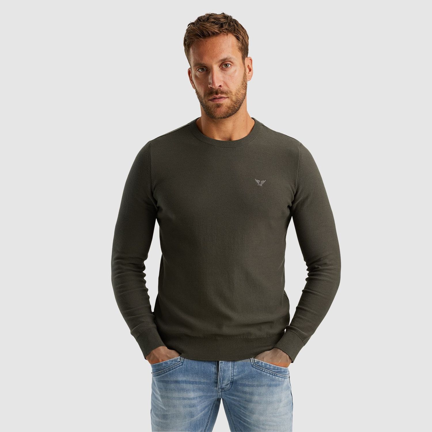 PME Legend | R-neck cotton knit PKW2400032-8039