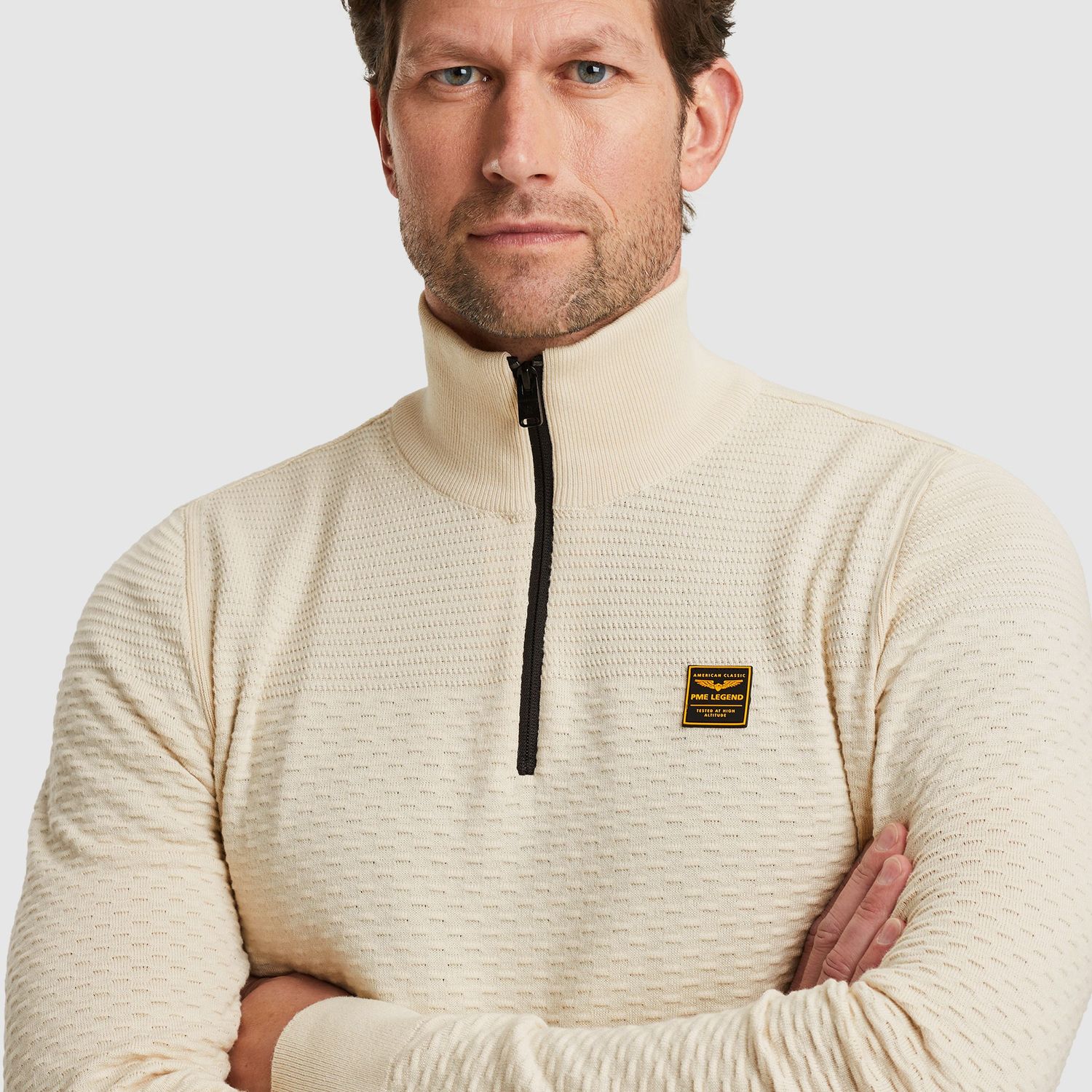 PME Legend | Trui met halve rits PKW2510301-7013