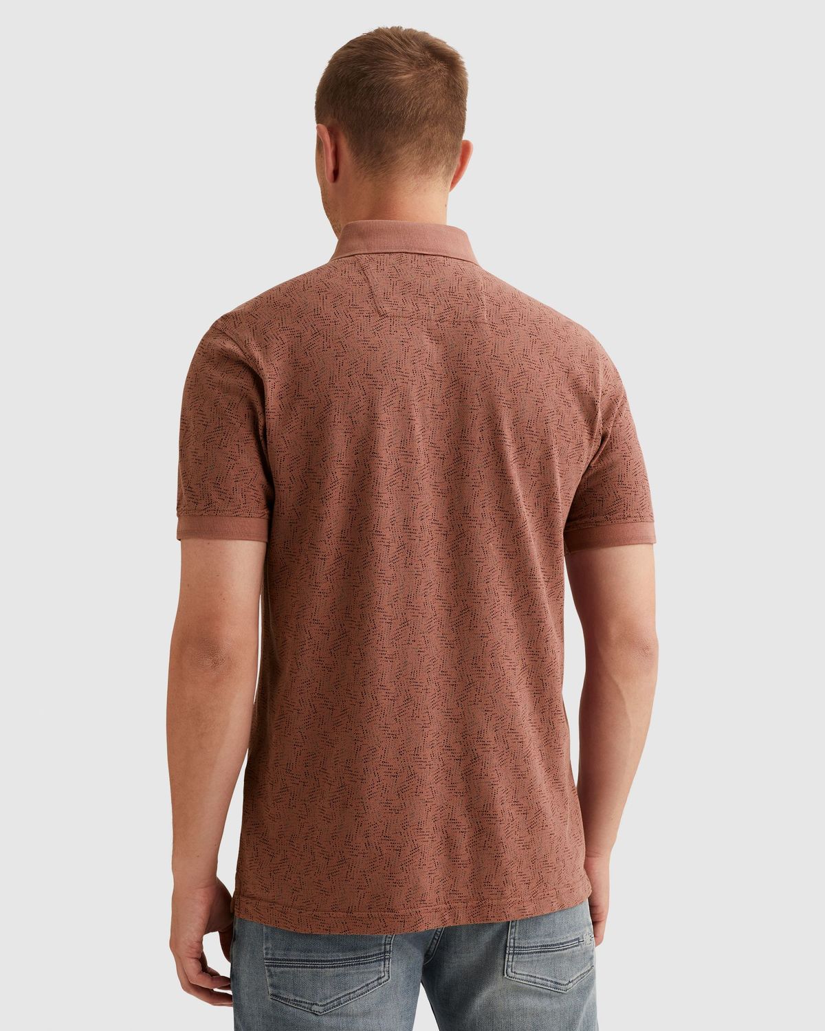 PME Legend | Polo met allover print en ribkraag PPSS2602852-4085